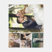 Personalisieren Sie 4 benutzerdefinierte BildColla Fleecedecke (Vorderseite)