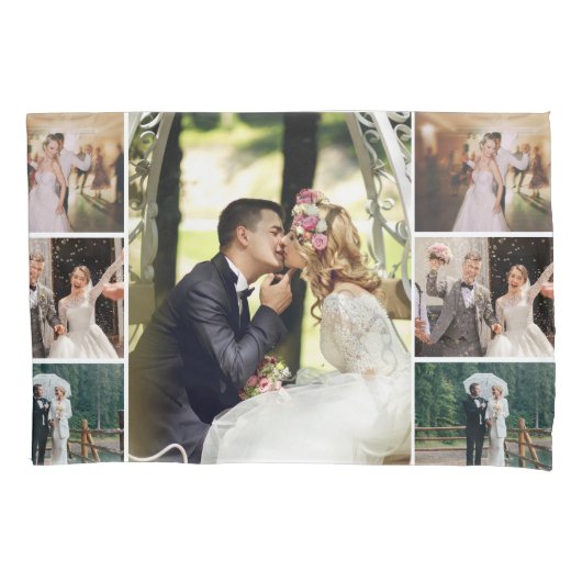 Personalisieren Sie 4 benutzerdefinierte BildColla Kissenbezug (Vorderseite-Links)