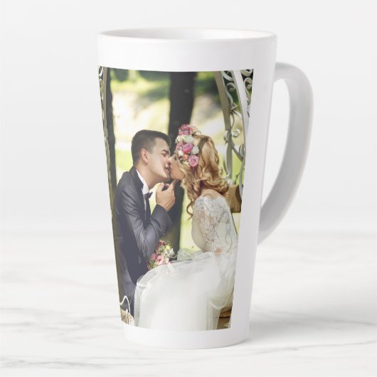 Personalisieren Sie 4 benutzerdefinierte BildColla Milchtasse (Rechte Ecke)