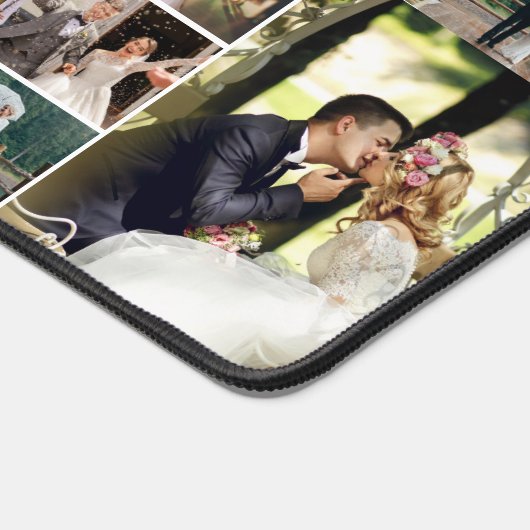 Personalisieren Sie 4 benutzerdefinierte BildColla Schreibtischunterlage (Ecke)