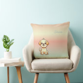 personalisieren Sie Adorable Puppy-Threading-Kisse Kissen (Stuhl )