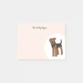 Personalisieren Sie Airedale Terrier Post-it Klebezettel (Vorderseite)