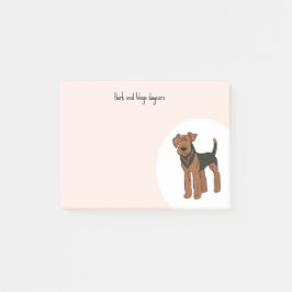 Personalisieren Sie Airedale Terrier Post-it Klebezettel