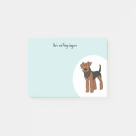 Personalisieren Sie Airedale Terrier Post-it Klebezettel