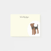 Personalisieren Sie Airedale Terrier Post-it Klebezettel (Vorderseite)