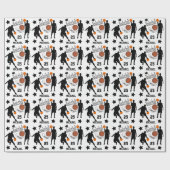 Personalisieren Sie alle Star Basketball Player Geschenkpapier (Flach)