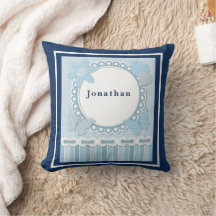 Personalisieren Sie Baby Boy Blue Butterfets Blume