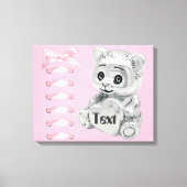 Personalisieren Sie Baby Girl Wall ummantelte Canv Leinwanddruck (Vorderseite)