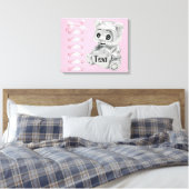 Personalisieren Sie Baby Girl Wall ummantelte Canv Leinwanddruck (Insitu (Schlafzimmer))