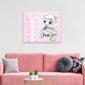 Personalisieren Sie Baby Girl Wall ummantelte Canv Leinwanddruck (Insitu (Wohnzimmer))