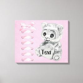 Personalisieren Sie Baby Girl Wall ummantelte Canv Leinwanddruck