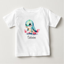 Personalisieren Sie Baby Kids Child Delphin Waterc