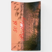 Personalisieren Sie Banner, 50. Geburtstag, Sonnen Banner (Vertikal)