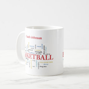 Personalisieren Sie Basketball Coach Vielen Dank i Kaffeetasse