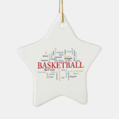 Personalisieren Sie Basketball Coach Vielen Dank i Keramik Ornament (Rechts)