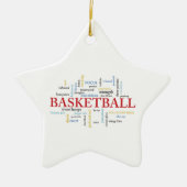 Personalisieren Sie Basketball Coach Vielen Dank i Keramik Ornament (Vorne)