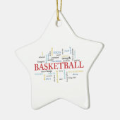 Personalisieren Sie Basketball Coach Vielen Dank i Keramik Ornament (Links)