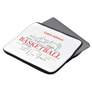 Personalisieren Sie Basketball Coach Vielen Dank i Laptopschutzhülle