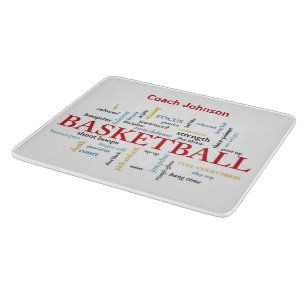 Personalisieren Sie Basketball Coach Vielen Dank i Schneidebrett