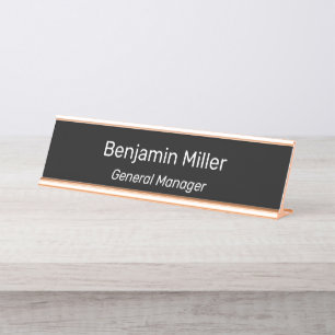 Personalisieren Sie benutzerdefinierten Namen Tite Schreibtischnamensplakette