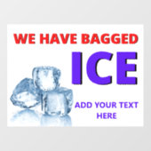 Personalisieren Sie bequem Store haben wir geschla Fensteraufkleber (Blatt)