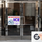 Personalisieren Sie bequem Store haben wir geschla Fensteraufkleber (Büro Tür)