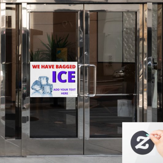 Personalisieren Sie bequem Store haben wir geschla Fensteraufkleber (Büro Tür)