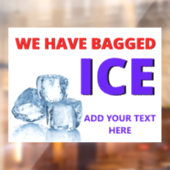 Personalisieren Sie bequem Store haben wir geschla Fensteraufkleber (Blatt 2)