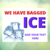 Personalisieren Sie bequem Store haben wir geschla Fensteraufkleber (Blatt 3)