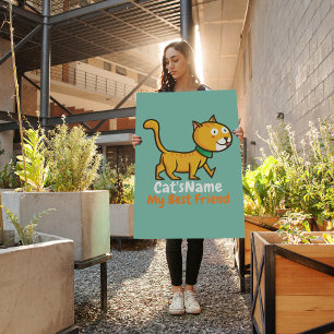Personalisieren Sie Best Friend Cat Poster