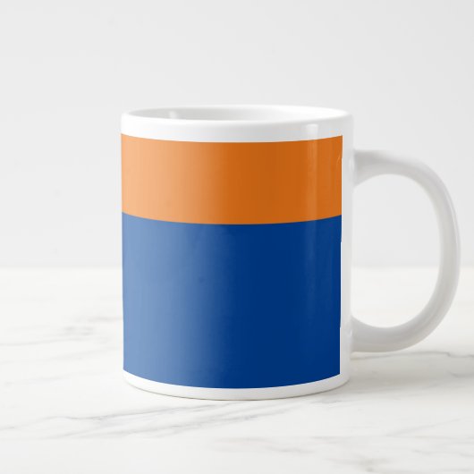 Personalisieren Sie Blau und Gold mit dem Namen de Jumbo-Tasse (Rechts)