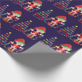 Personalisieren Sie Blonde Girl Elf Geschenkpapier (Ecke)