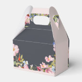 Personalisieren Sie Blume Petal Pink Hochzeit Geschenkschachtel (Rückseite)