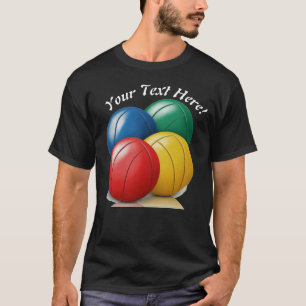 Personalisieren Sie Bocce Ball einzigartig T-Shirt