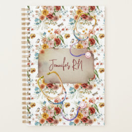 Personalisieren Sie Boho Floral Nurse Abschluss Ge Planer