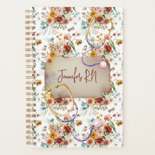 Personalisieren Sie Boho Floral Nurse Abschluss Ge Planer