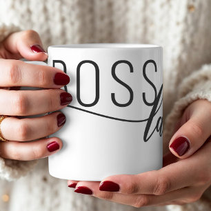 Personalisieren Sie Boss Lady Kaffeetasse