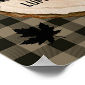 Personalisieren Sie Boy Buffalo Kariert Lumberjack Poster (Ecke)