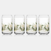 Personalisieren Sie Brautdusche Weiße Rosen Danke Dosenglas (Links)