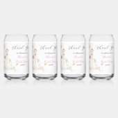 Personalisieren Sie Brautparty Dress Vielen Dank Dosenglas (Vorderseite)