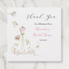 Personalisieren Sie Brautparty Dress Vielen Dank Geschenkanhänger