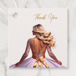 Personalisieren Sie Brautparty Dress Vielen Dank Geschenkanhänger