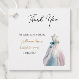 Personalisieren Sie Brautparty Dress Vielen Dank Geschenkanhänger