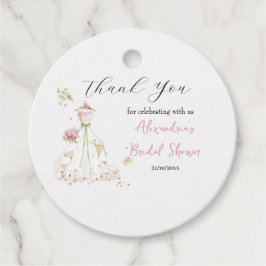Personalisieren Sie Brautparty Dress Vielen Dank Geschenkanhänger