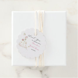 Personalisieren Sie Brautparty Dress Vielen Dank Geschenkanhänger