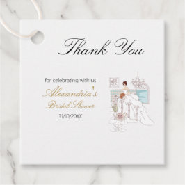 Personalisieren Sie Brautparty Dress Vielen Dank Geschenkanhänger