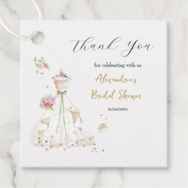 Personalisieren Sie Brautparty Dress Vielen Dank Geschenkanhänger