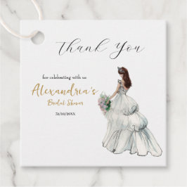 Personalisieren Sie Brautparty Dress Vielen Dank Geschenkanhänger