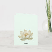 Personalisieren Sie Brautparty Lotus gold Karte (Rückseite)