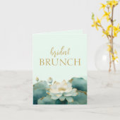 Personalisieren Sie Brautparty Lotus gold Karte (Gelbe Blume)